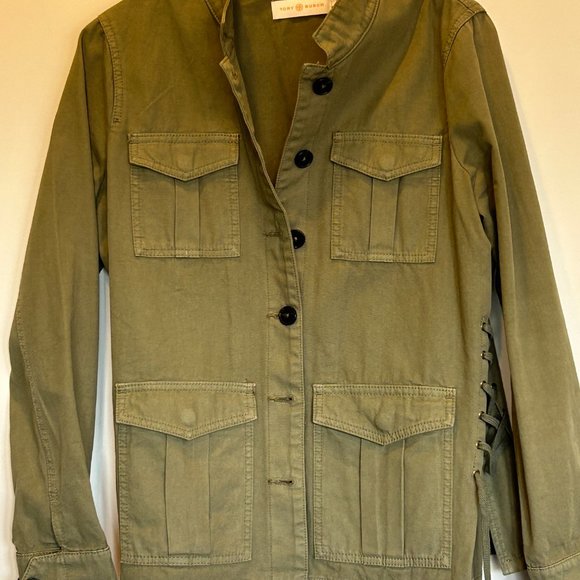 Utility Jacket By Tory Burch Green - WHAT I JUST SAW THIS FOR $260 IN 3 PLACES - Picture 10 of 10